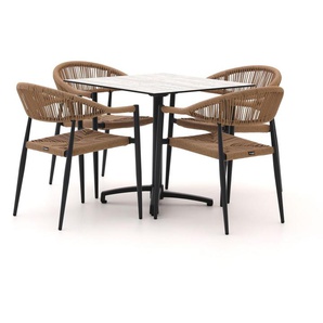 Manifesto Belpasso/Canzo 80 cm Gartenmöbel-Set 5-teilig stapelbar klappbar
