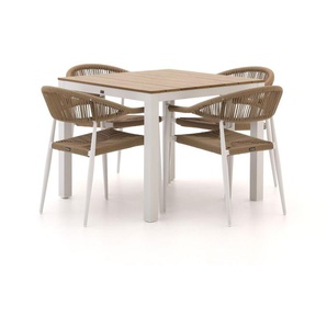 Manifesto Belpasso/Fidenza 90 cm Gartenmöbel-Set 5-teilig stapelbar