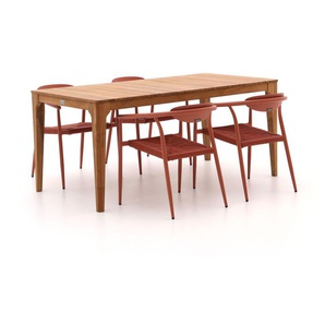 Manifesto Cavone/Bruca 170 cm Gartenmöbel-Set 5-teilig stapelbar