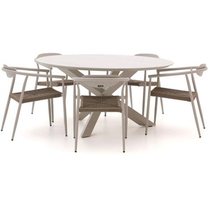Manifesto Cavone/Lodola ø 150 cm Gartenmöbel-Set 6-teilig stapelbar
