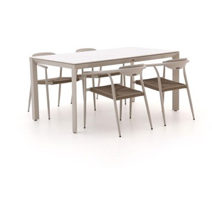 Manifesto Cavone/Sestino 160 cm Gartenmöbel-Set 5-teilig stapelbar
