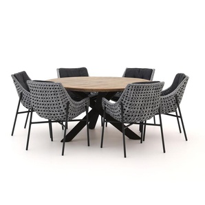 Manifesto Novara/ROUGH-Y ø150 cm Gartenmöbel-Set 7-teilig