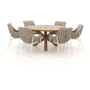 Manifesto Novara/ROUGH-Y ø150 cm Gartenmöbel-Set 7-teilig