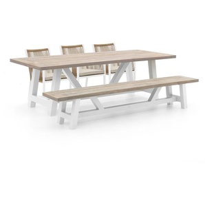 Manifesto Rivola/Bresimo 260 cm Gartenmöbel-Set mit Bank 5-teilig