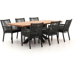 Manifesto Rivola/Induno Dänisch oval 220 cm Gartenmöbel-Set 7-teilig