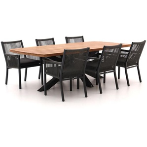 Manifesto Rivola/Induno Dänisch oval 240 cm Gartenmöbel-Set 7-teilig