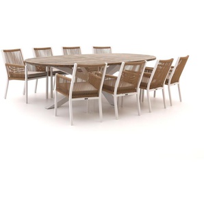Manifesto Rivola/ROUGH-Y Ellips 280 cm Esstischgruppe 9-teilig