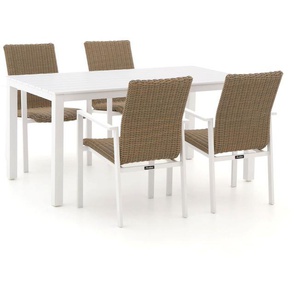 Manifesto Villongo/Menzano 160 cm Gartenmöbel-Set 5-teilig stapelbar