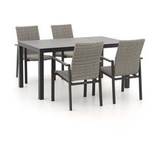 Manifesto Villongo/Menzano 160 cm Gartenmöbel-Set 5-teilig stapelbar