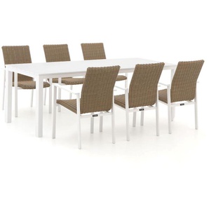 Manifesto Villongo/Menzano 220 cm Gartenmöbel-Set 7-teilig stapelbar