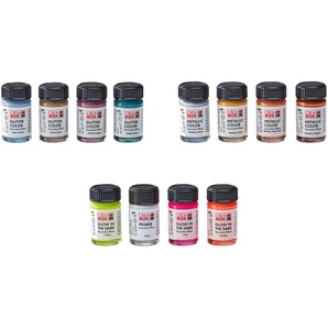 Marabu CREABOX Herbst Effektfarben, 4 x 15 ml