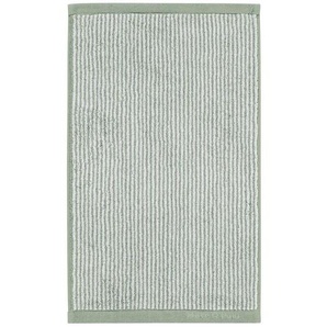 Marc OPolo Gästetuch H/W 2019, Hellgrün, Textil, Streifen, 30x50 cm, Oeko-Tex® Standard 100, schadstoffgeprüft, angenehm weich, Aufhängeschlaufe, Badtextilien, Gästehandtücher