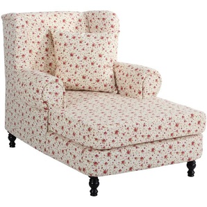 Mareille Big Sessel Flachgewebe Beige Buche Nussbaumfarben