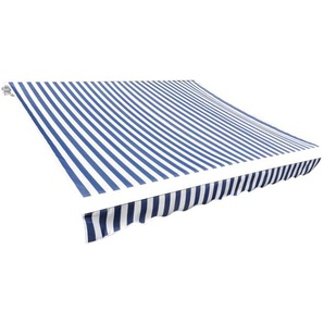 Markisenbespannung Canvas Blau & Weiß 350x250 cm