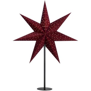 Markslöjd Dekostern Clara, Rot, Metall, Papier, Stern, Stern, 45x65x20 cm, stehend, zum Stellen, Dekoration, Weihnachtsdekoration, Adventssterne