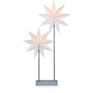 Markslöjd Dekostern, Weiß, Metall, Papier, Stern, Stern, 46x80x14 cm, CE EN 14786, stehend, Dekoration, Weihnachtsdekoration, Adventssterne