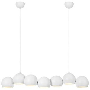 Markslöjd Hängeleuchte Cupolo, Weiß, Metall, länglich,länglich, 15x150x101 cm, Lampen & Leuchten, Innenbeleuchtung, Leuchten nach Räumen, Esstischlampen