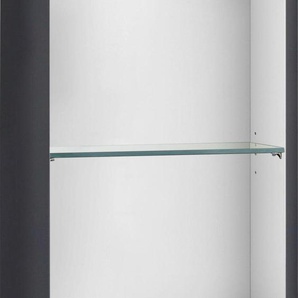 Midischrank MARLIN 3010.3 Schränke Gr. B/H/T: 40 cm x 147 cm x 15,6 cm, Türanschlag links, 1 St., grau (anthrazit hochglanz) Badmöbelserien