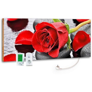 marmony Infrarot-Heizpaneel Red Rose, Stein, 40x100x2 cm, RoHS, Lga, Made in Germany, Freizeit, Heizen & Kühlen, Infrarotheizung