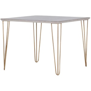 Marmortisch Gazi - weiß - Materialmix - 100 cm - 78 cm | Möbel Kraft
