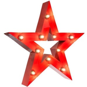 MARQUEE LIGHTS Dekolicht Star, ohne Leuchtmittel, Warmweiß, Wandlampe, Tischlampe Star 10 Lichtquellen E14 (exkl) - 61x61 cm