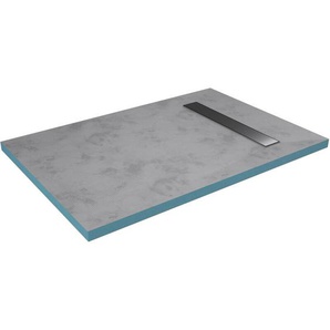 Marwell Duschelement 80 x120 x 4 cm - befliesbare Duschwanne - befliesbare Duschtasse - befliesbar