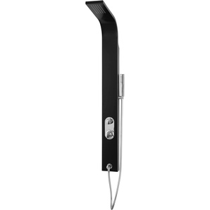 Duschsäule MARWELL Care black Brausegarnituren schwarz Duscharmaturen inkl. Duschkopf und Handbrause