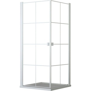 Marwell Eckdusche Clean line, Einscheibensicherheitsglas, mit Eckeinstieg