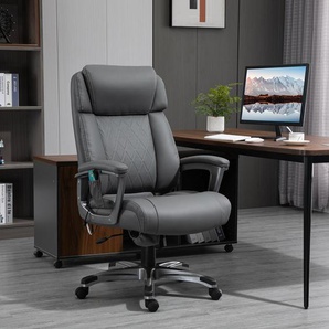 Massage-Bürostuhl 6-Punkt-Massage-Drehstuhl ergonomischer Stuhl mit Kopfstütze und Armlehnen