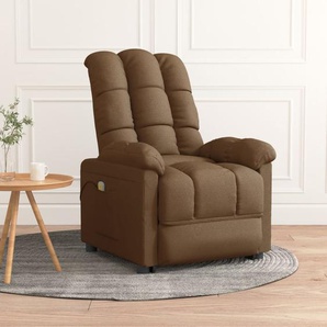 Massagesessel Braun Stoff