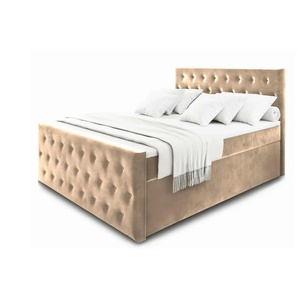 MASSENO Boxbett mit Bettkasten Fondi ¦ beige ¦ Maße (cm): B: 140 H: 120