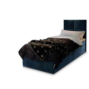 MASSENO Boxbett mit Bettkasten Lena ¦ blau ¦ Maße (cm): B: 90 H: 98