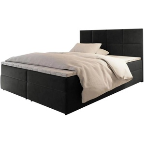 MASSENO Boxbett mit Bettkasten Lena ¦ grau ¦ Maße (cm): B: 160 H: 98