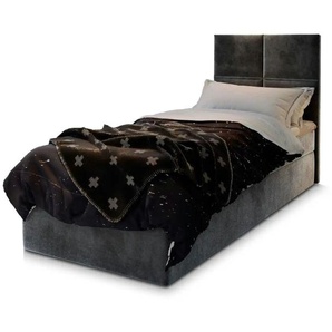 MASSENO Boxbett mit Bettkasten Lena ¦ grau ¦ Maße (cm): B: 90 H: 98