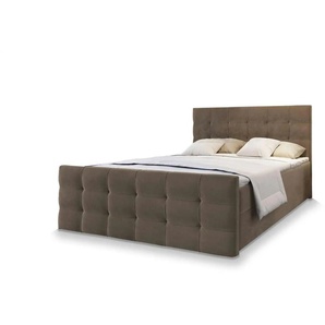 MASSENO Boxbett mit Bettkasten Amon ¦ braun ¦ Maße (cm): B: 160 H: 98