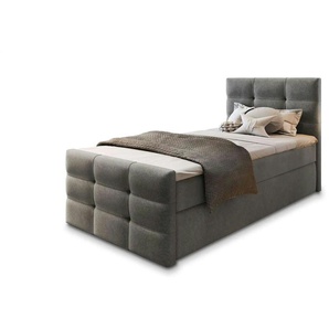 MASSENO Boxbett mit Bettkasten Amon ¦ grau ¦ Maße (cm): B: 90 H: 98