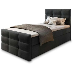 MASSENO Boxbett mit Bettkasten Amon ¦ schwarz ¦ Maße (cm): B: 100 H: 98