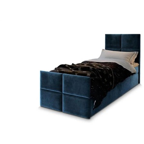 MASSENO Boxbett mit Bettkasten Ariel ¦ blau ¦ Maße (cm): B: 80 H: 98