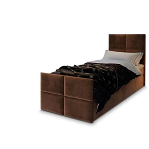 MASSENO Boxbett mit Bettkasten Ariel ¦ braun ¦ Maße (cm): B: 80 H: 98
