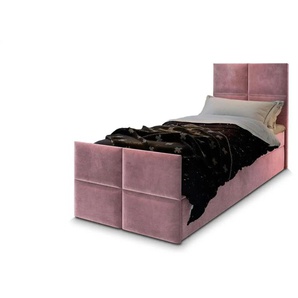 MASSENO Boxbett mit Bettkasten Ariel ¦ rosa/pink ¦ Maße (cm): B: 90 H: 98