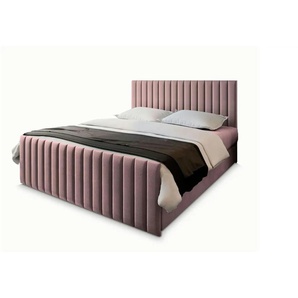 MASSENO Boxbett mit Bettkasten Arion ¦ rosa/pink ¦ Maße (cm): B: 140 H: 98