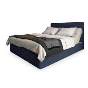 MASSENO Boxbett mit Bettkasten Astor ¦ blau ¦ Maße (cm): B: 140 H: 98