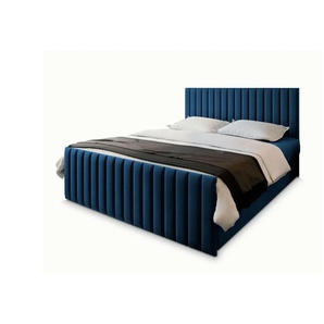 MASSENO Boxbett mit Bettkasten - blau - Materialmix - 140 cm - 98 cm | Möbel Kraft