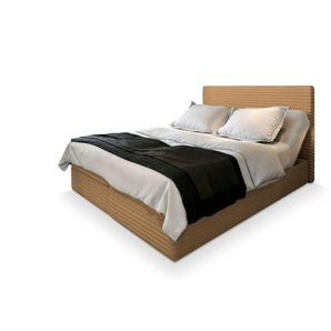 MASSENO Boxbett mit Bettkasten - braun - Materialmix - 180 cm - 98 cm | Möbel Kraft