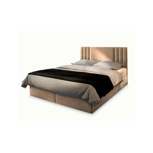 MASSENO Boxbett mit Bettkasten Bres ¦ beige ¦ Maße (cm): B: 160 H: 98