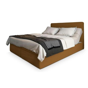 MASSENO Boxbett mit Bettkasten - gelb - Materialmix - 180 cm - 98 cm | Möbel Kraft