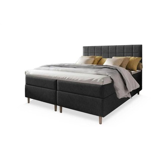 MASSENO Boxbett mit Bettkasten Ibiza ¦ grau ¦ Maße (cm): B: 140 H: 110