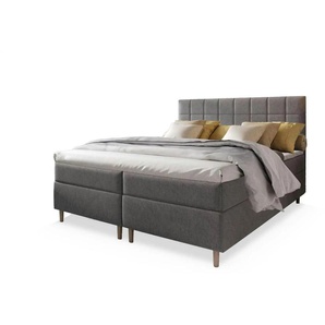 MASSENO Boxbett mit Bettkasten Ibiza ¦ grau ¦ Maße (cm): B: 140 H: 110