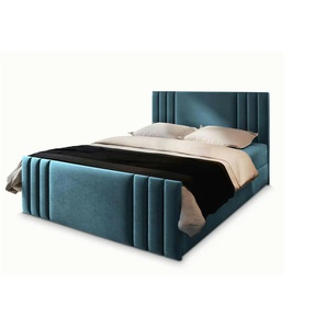 MASSENO Boxbett mit Bettkasten Kanes ¦ blau ¦ Maße (cm): B: 140 H: 98