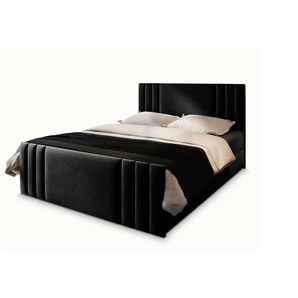 MASSENO Boxbett mit Bettkasten Kanes ¦ schwarz ¦ Maße (cm): B: 140 H: 98